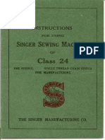 Singer Class 24 Instruction Manual