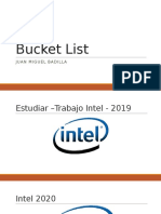 Bucket List Juan Miguel Badilla