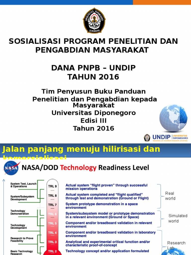 Sosialisasi Program Penelitian Undip 2016 | PDF
