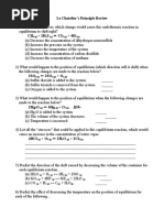 Le Chatelier Practice