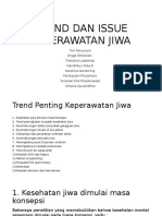 Trend Dan Issue Keperawatan Jiwa