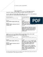 Initial Sound Fluency Assessment