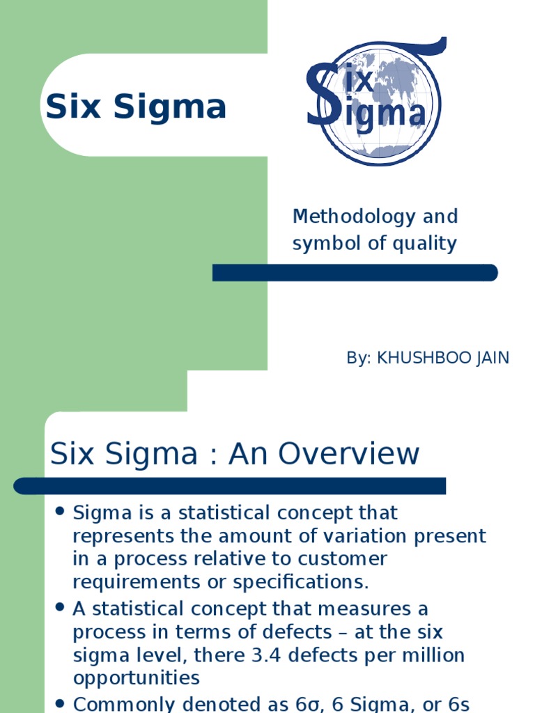 Six Sigma Methodology Overview | PDF | Business