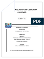 Instituto Tecnológico de Lázaro Cárdenas.: Probabilidad Y Estadística