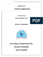 Electrical Engineering: KCT College of Engg and Tech. Village Fatehgarh Distt - Sangrur