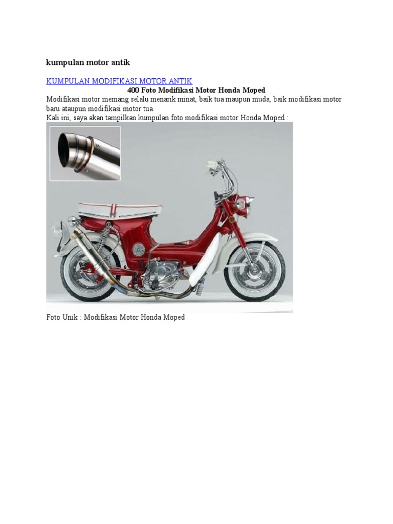 Kumpulan Motor Antik