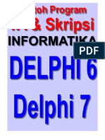 Download Contoh Program Delphi Untuk Tugas Akhir dan Skripsi Informatika by Bunafit Nugroho SKom SN34104325 doc pdf