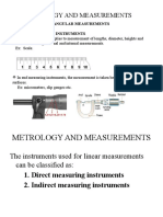 Metrology and Measurements: Linear Measuring Instruments