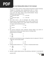 13 Contoh Soal Matematika Kelas IV SD Evaluasi