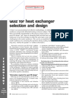 Quiz For Heat Exchanger Selection and Design: T E C H N O L O G Y