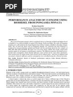 PERFORMANCE ANALYSIS OF CI ENGINE USING BIODIESEL FROM PONGAMIA PINNATA