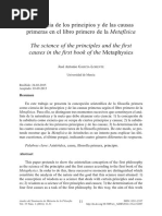 La Ciencia de Los Principios y de Las CAUSAS