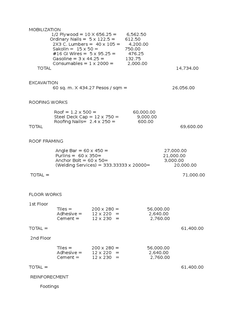 Sample House | PDF