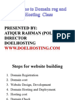 Domain Reg and Hosting