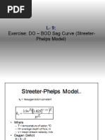 Exercise: DO - BOD Sag Curve (Streeter-Phelps Model)