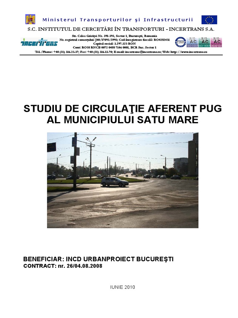 Studiu Trafic Satu Mare | PDF
