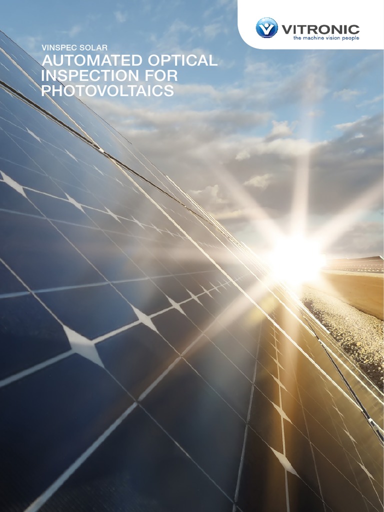 Vitronic Vinspec Solar Optical Quality Inspection PV | PDF ...