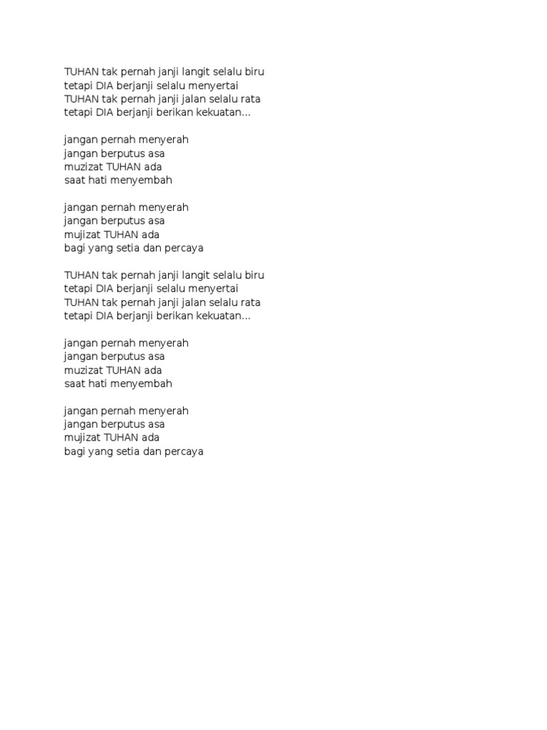 TUHAN Tak Pernah Janji Langit Selalu Biru PDF