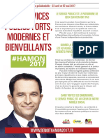 Tract Benoit Hamon Service Public