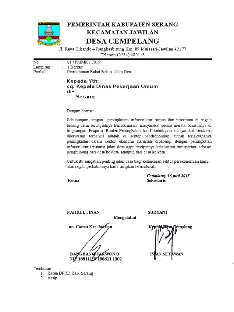 Proposal Jl Rabat Beton