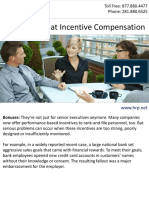 A Fresh Look at Employee Incentive Compensation