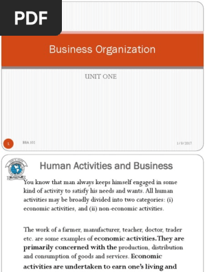 1 Concept Nature Of Business Goods Profit Accounting