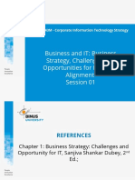 Business and IT: Business Strategy, Challenges and Opportunities For IT, and IT Alignment Session 01