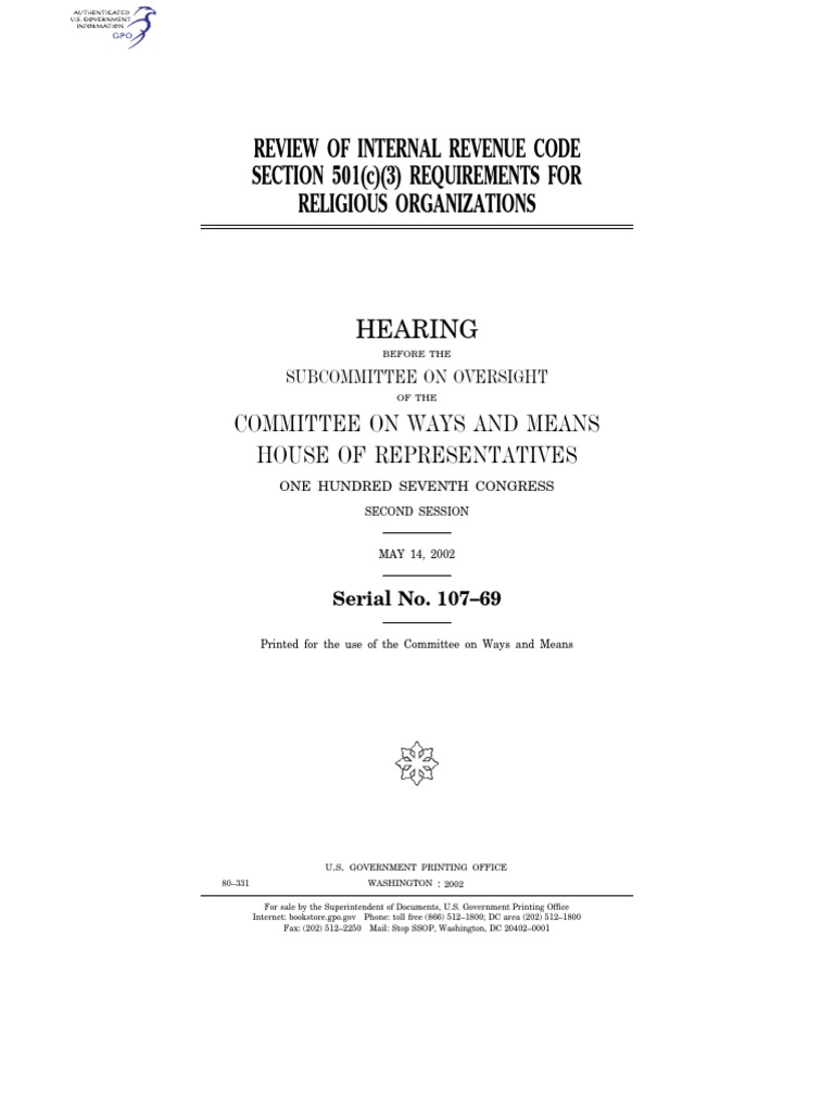 Review of internal revenue code section 501 c 3 requirements for