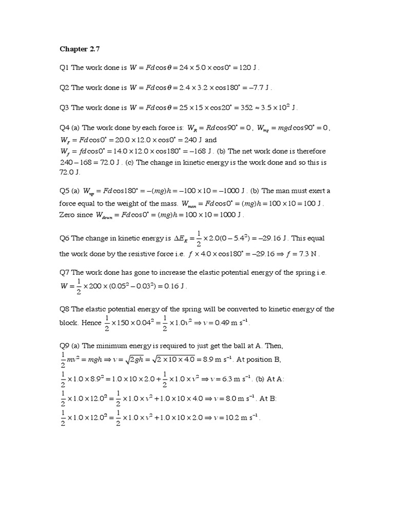 Chapter 2.7C | PDF | Collision | Kinetic Energy