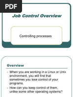 Job Control Overview: Controlling Processes