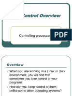 Job Control Overview: Controlling Processes