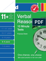 Verbal Reasoning 10 Minutes Tests 8-9