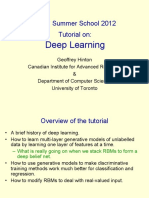 Deep Learning: IPAM Summer School 2012 Tutorial On