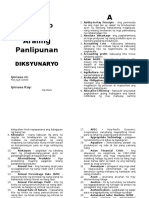 Araling Panlipunan Dictionary