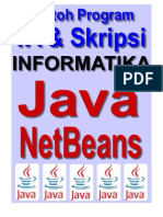 Contoh Program Java NetBeans untuk Tugas Akhir dan Skripsi Informatika
