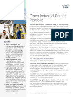 Cisco Industrial Router Portfolio: Benefits
