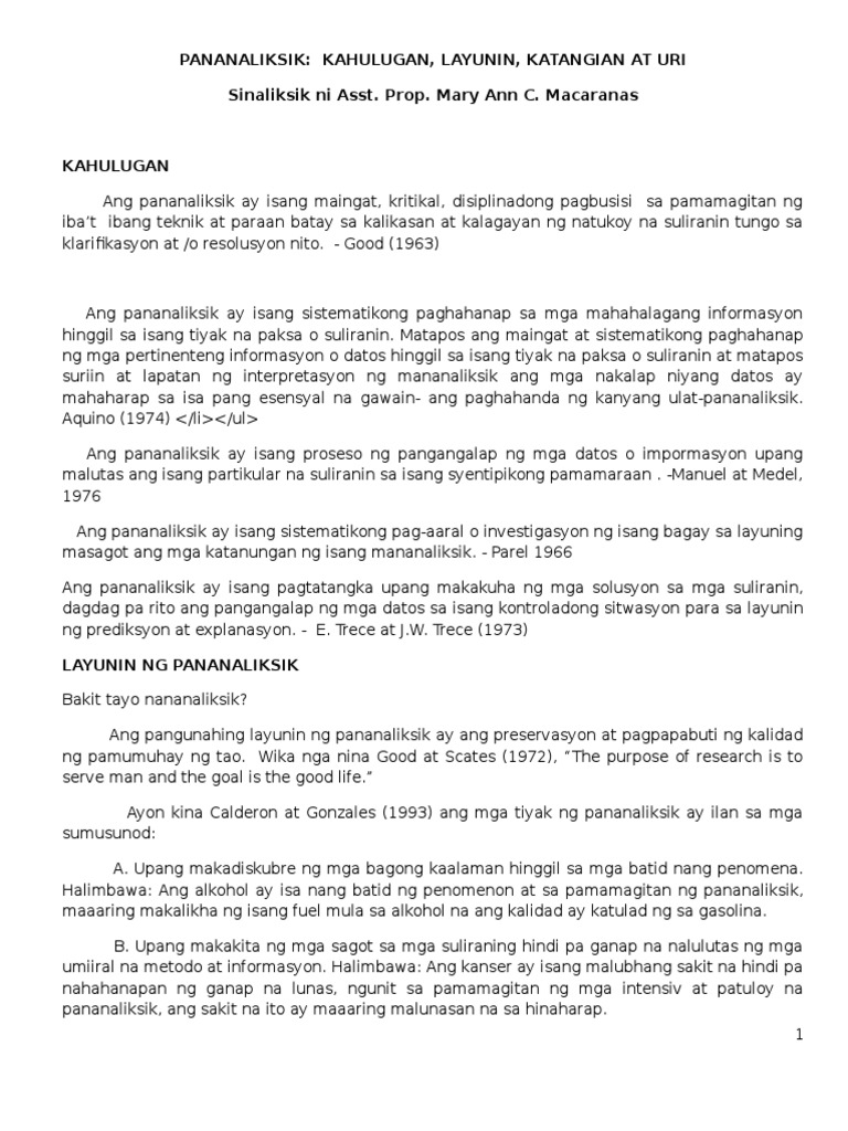 PANANALIKSIK RESEARCH PAPER EXAMPLE PDF FREE DOWNLOAD visual data 2