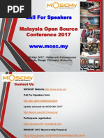 Malaysia Open Source Conference Call For Speakers - MOSCMY2017 Call For Speakers