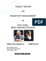  Project Report on Inventory Managment