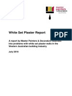 White Set Plaster Report June 2016