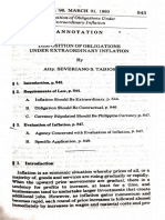 2. Disposition of Obligations Under Extraordinary Inflation