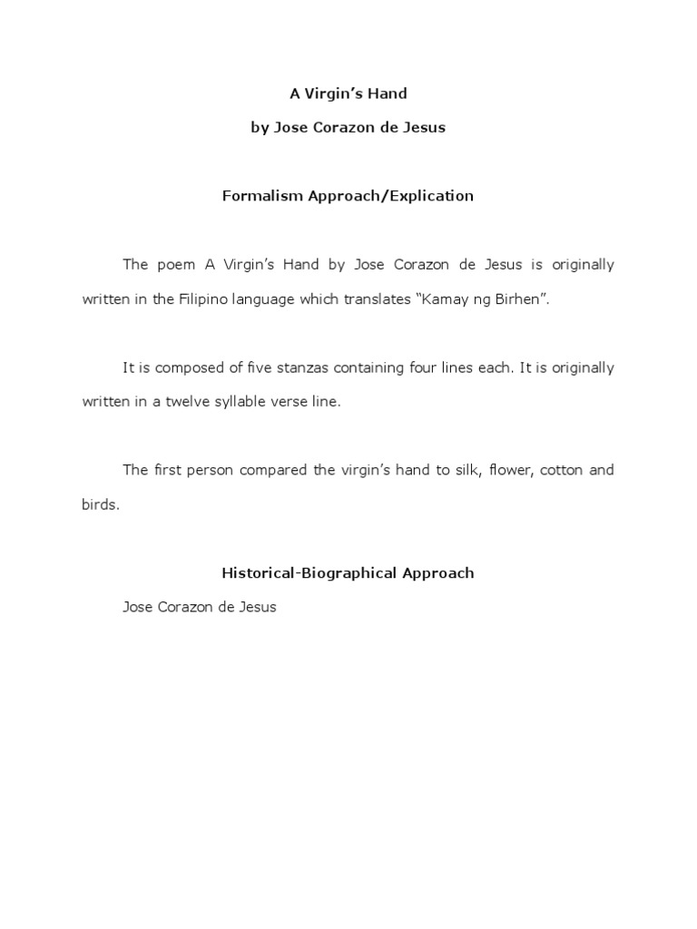 Poem Analysis | PDF