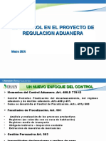 Control Proyecto Regulacion Aduanas Marzo 15 20162