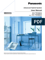 User Manual Panasonic TES824