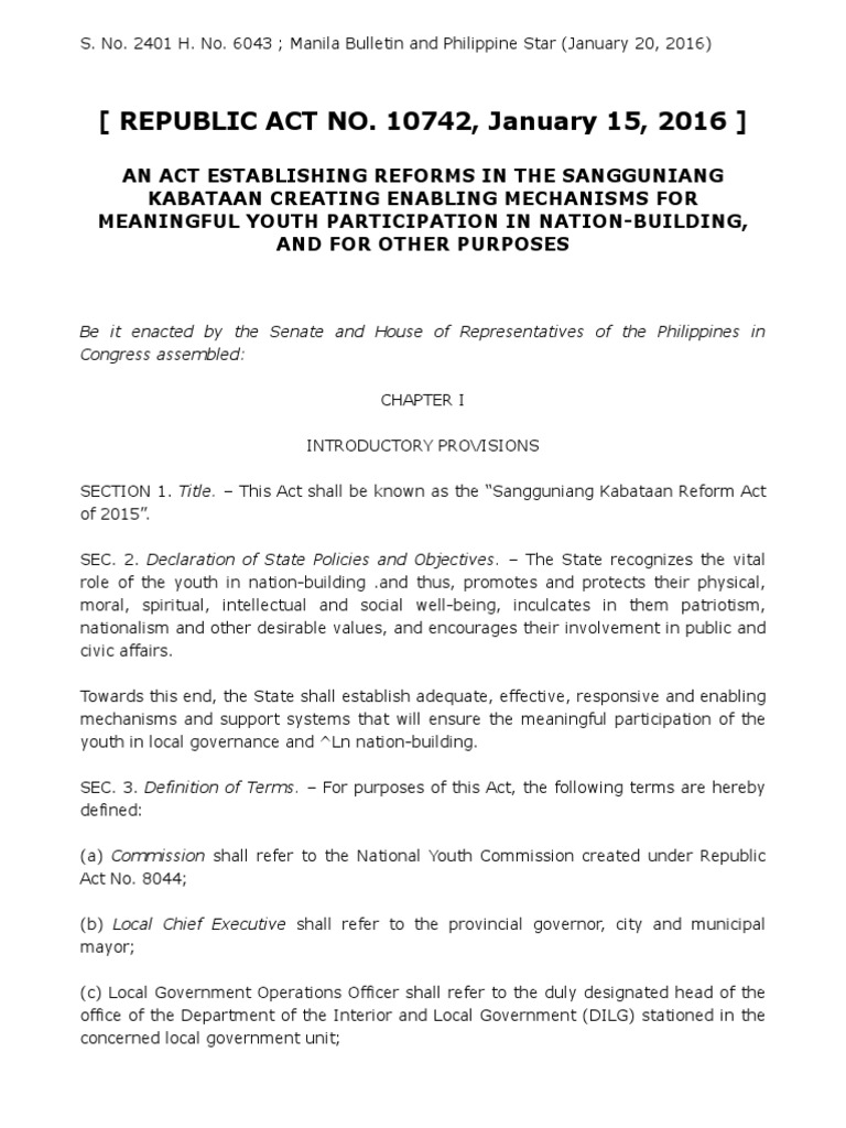 Ra 10742 pdf local government u s securities and exchange commission