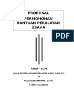 Cover Proposal Permohonan Dana