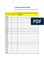 Body Temperature Chart PDF