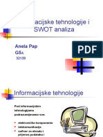 Informacijske Tehnologije I SWOT Analiza