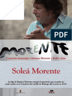 Cartel en Baja Concierto de Solea Morente en Buitrago 28 de Jn