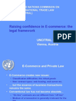 Raising Confidence in E-Commerce: The Legal Framework: United Nations Commision On International Trade Law (Uncitral)